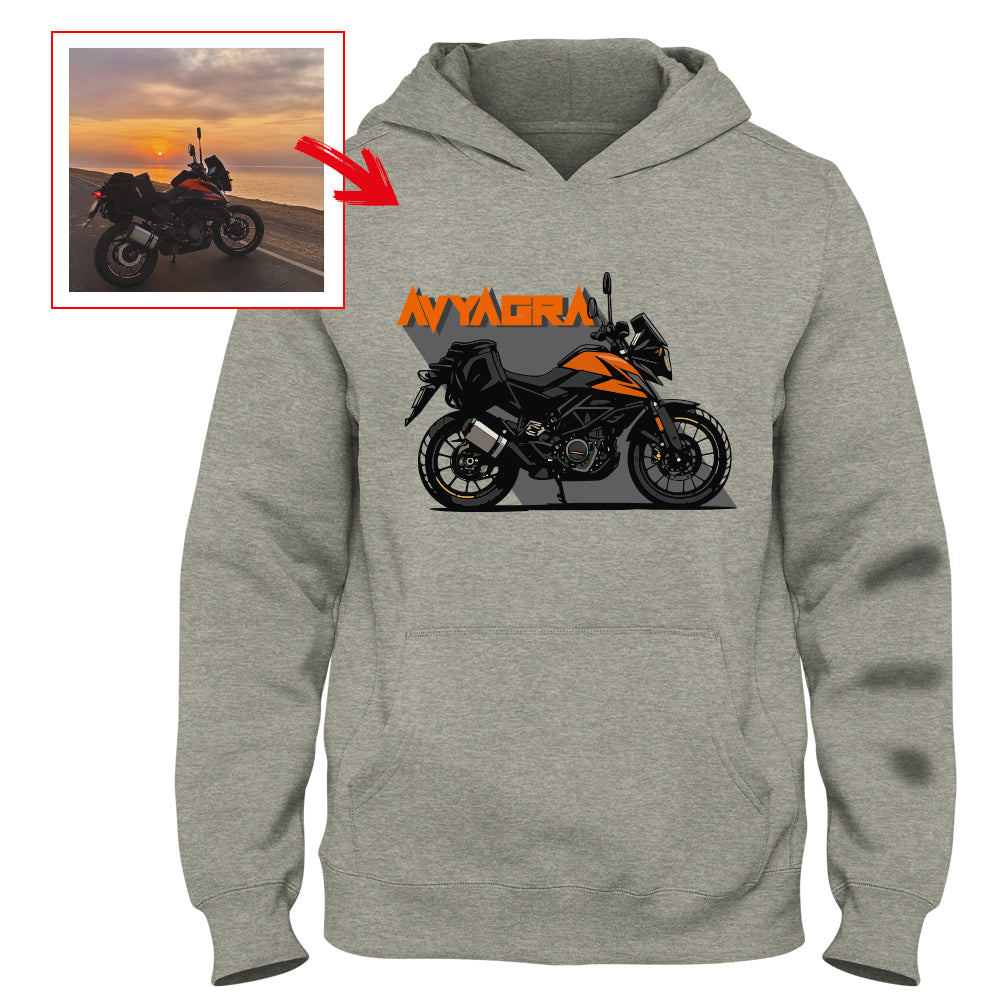 aakasshmakhija - LIGHT GREY Custom Designed HOODIE