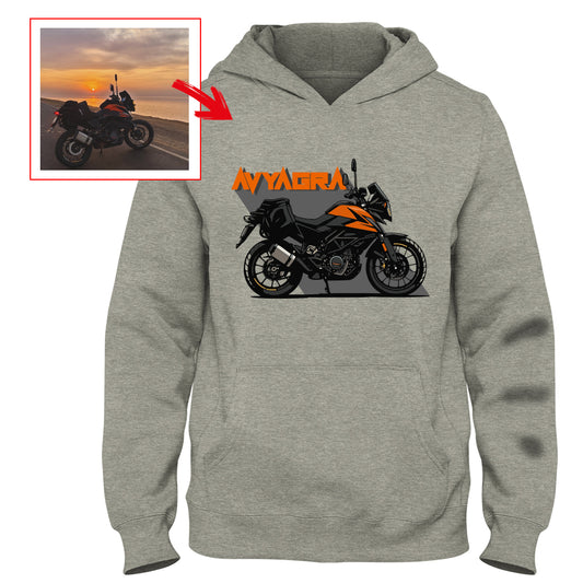 aakasshmakhija - LIGHT GREY Custom Designed HOODIE