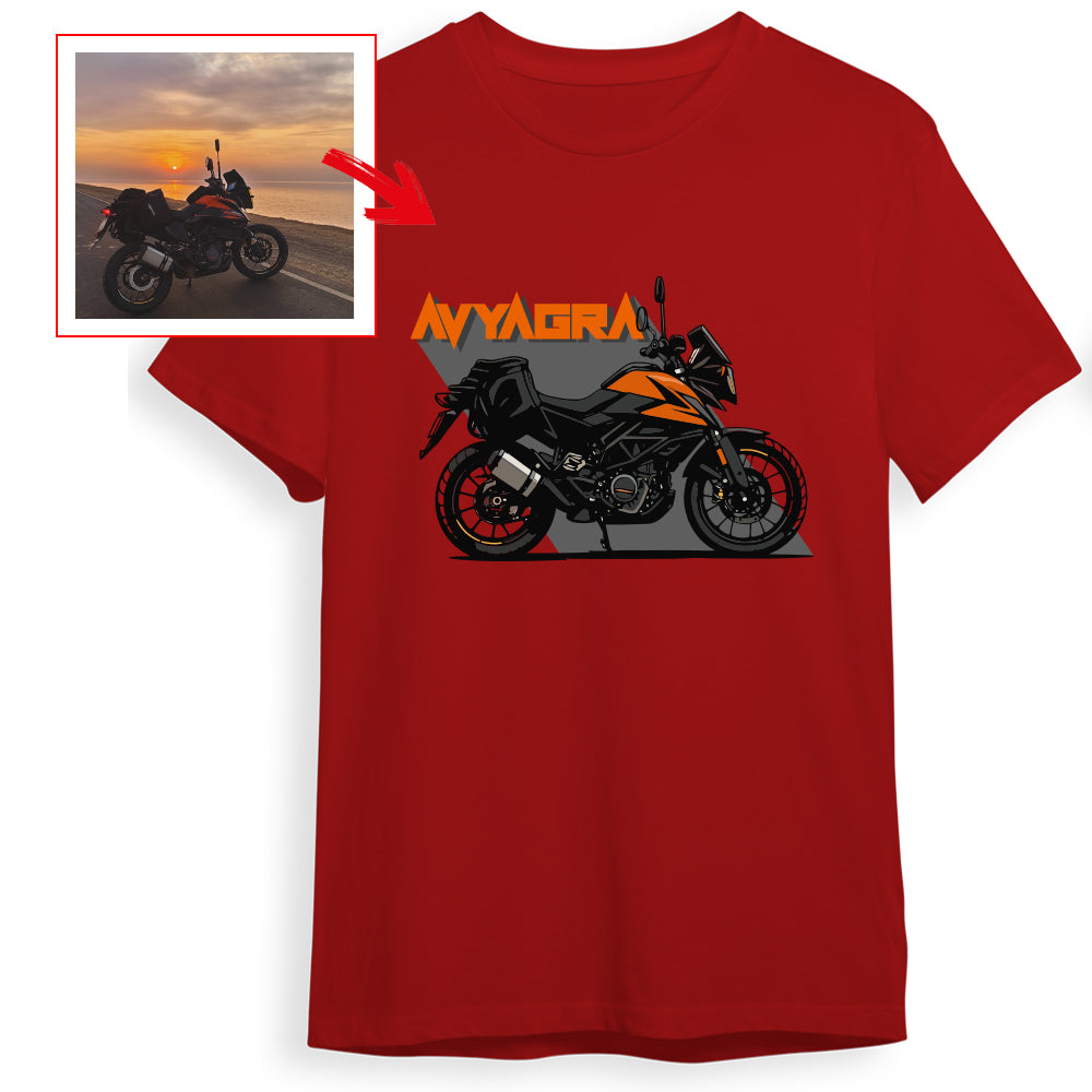 aakasshmakhija - RED Custom Designed ROUND NECK TSHIRT