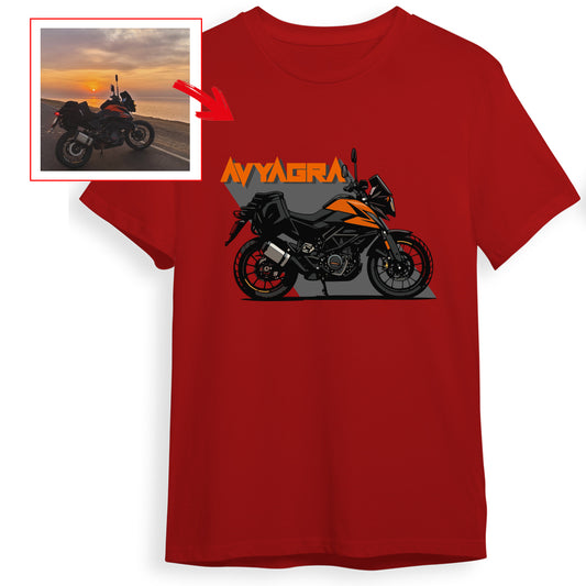 aakasshmakhija - RED Custom Designed ROUND NECK TSHIRT