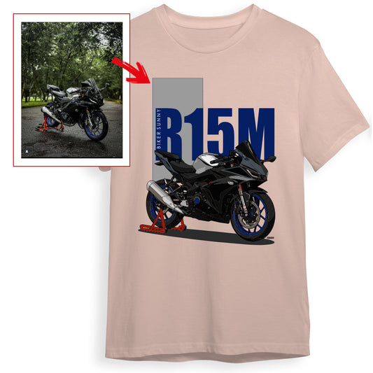 _bikersunny - PEACH Custom Designed ROUND NECK TSHIRT