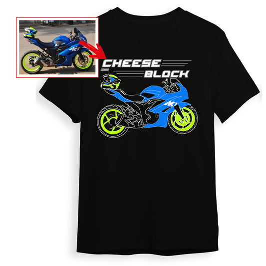 _cheeseblock74_ - BLACK Custom Designed ROUND NECK TSHIRT