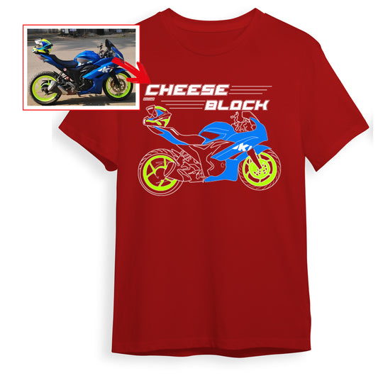 _cheeseblock74_ - RED Custom Designed ROUND NECK TSHIRT