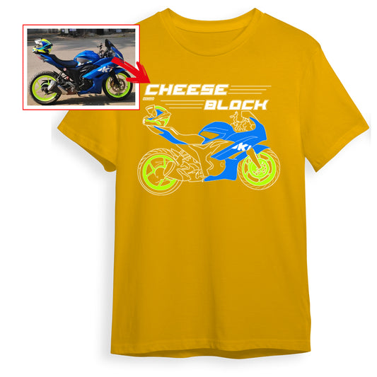 _cheeseblock74_ - YELLOW Custom Designed ROUND NECK TSHIRT