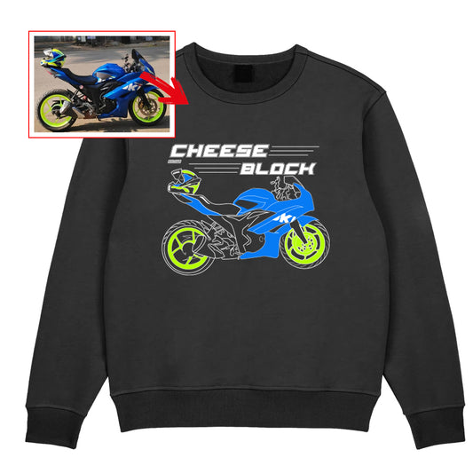 _cheeseblock74_ - BLACK Custom Designed SWEATSHIRT