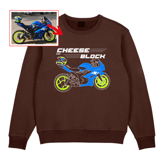 _cheeseblock74_ - BROWN Custom Designed SWEATSHIRT