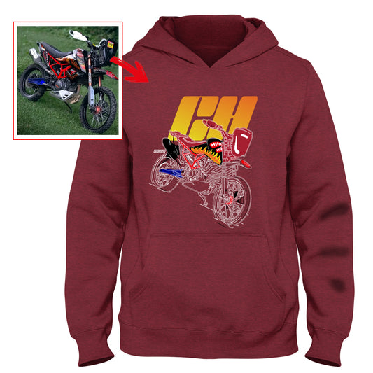 ch__saddler - RED Custom Designed HOODIE