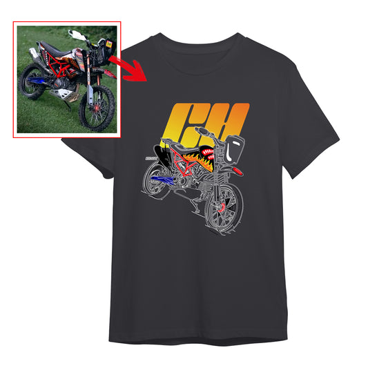 ch__saddler - CHARCOAL Custom Designed ROUND NECK TSHIRT