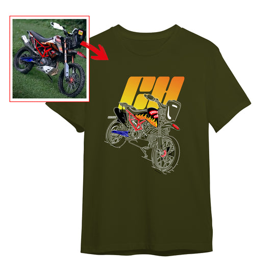 ch__saddler - OLIVE GREEN Custom Designed ROUND NECK TSHIRT