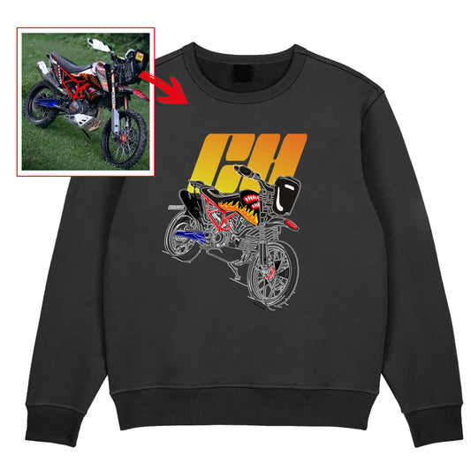 ch__saddler -BLACK Custom Designed SWEATSHIRT