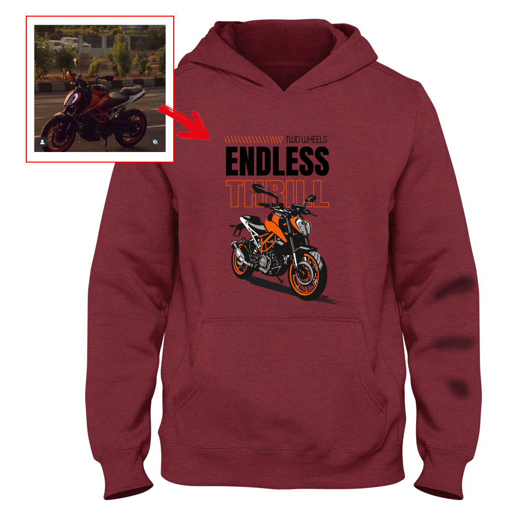 _surajgunjal_ - RED Custom Designed HOODIE