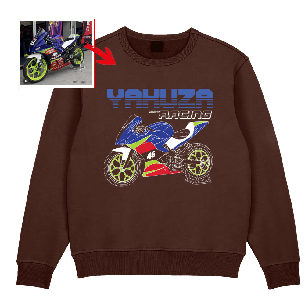 yakuzaracingindia -BROWN Custom Designed SWEATSHIRT