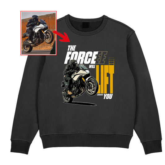 anis.shaikh.media  - BLACK Custom Designed SWEATSHIRT