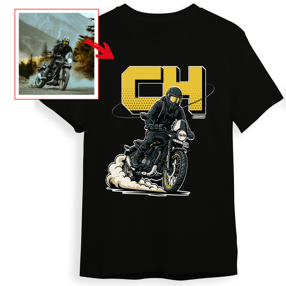 ch__saddler - BLACK Custom Designed ROUND NECK TSHIRT