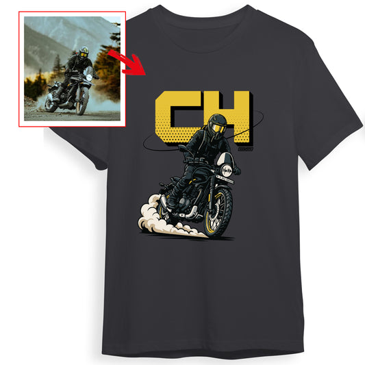 ch__saddler - CHARCOAL Custom Designed ROUND NECK TSHIRT