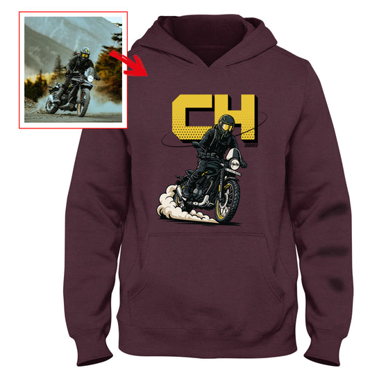 ch__saddler - MAROON Custom Designed HOODIE