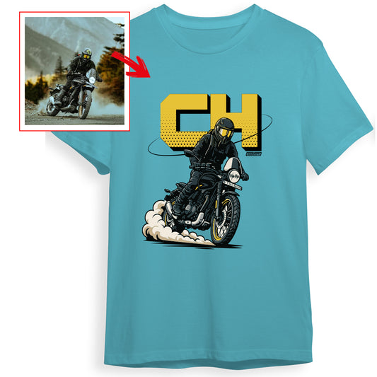 ch__saddler - OCEAN BLUE Custom Designed ROUND NECK TSHIRT
