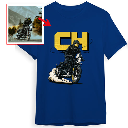 ch__saddler - ROYAL BLUE Custom Designed ROUND NECK TSHIRT