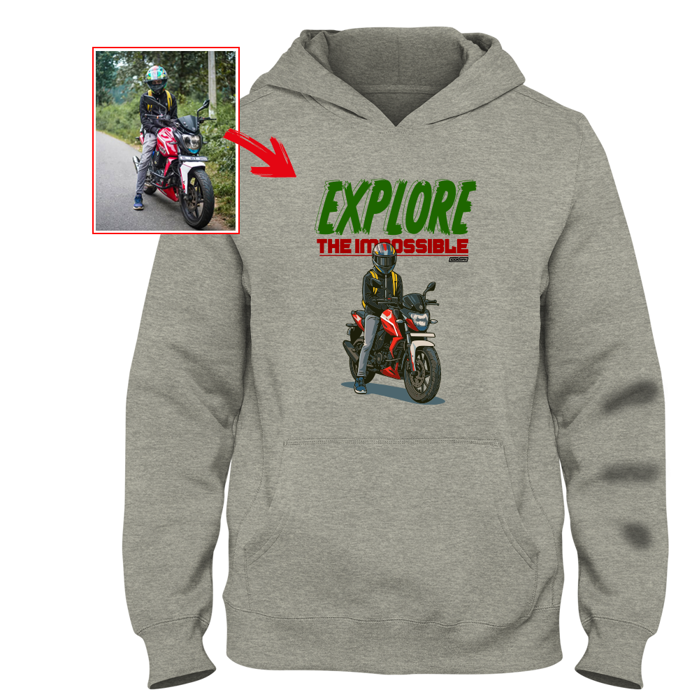 the_speedometric_boy - LIGHT GREY Custom Designed HOODIE