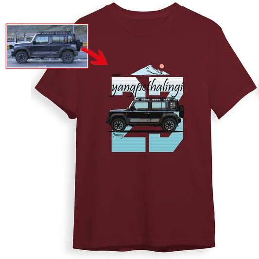 yangpethalingi_23 - MAROON Custom Designed ROUND NECK TSHIRT
