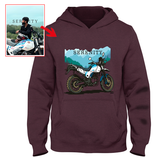 _o_rajath - MAROON Custom Designed HOODIE