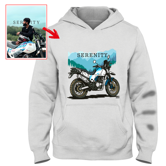 _o_rajath - WHITE Custom Designed HOODIE