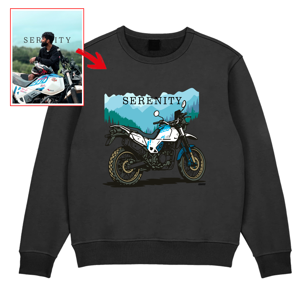 _o_rajath - BLACK Custom Designed SWEATSHIRT