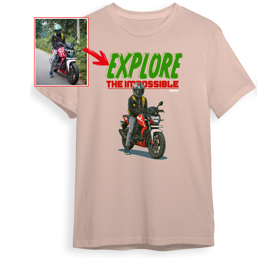 the_speedometric_boy - PEACH Custom Designed ROUND NECK TSHIRT