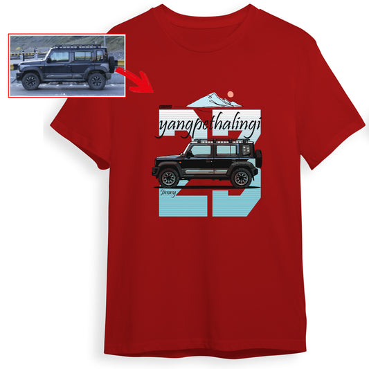yangpethalingi_23 - RED Custom Designed ROUND NECK TSHIRT