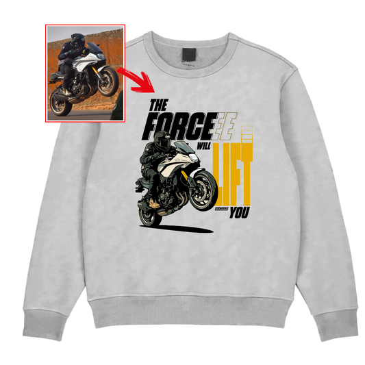 anis.shaikh.media  - WHITE Custom Designed SWEATSHIRT